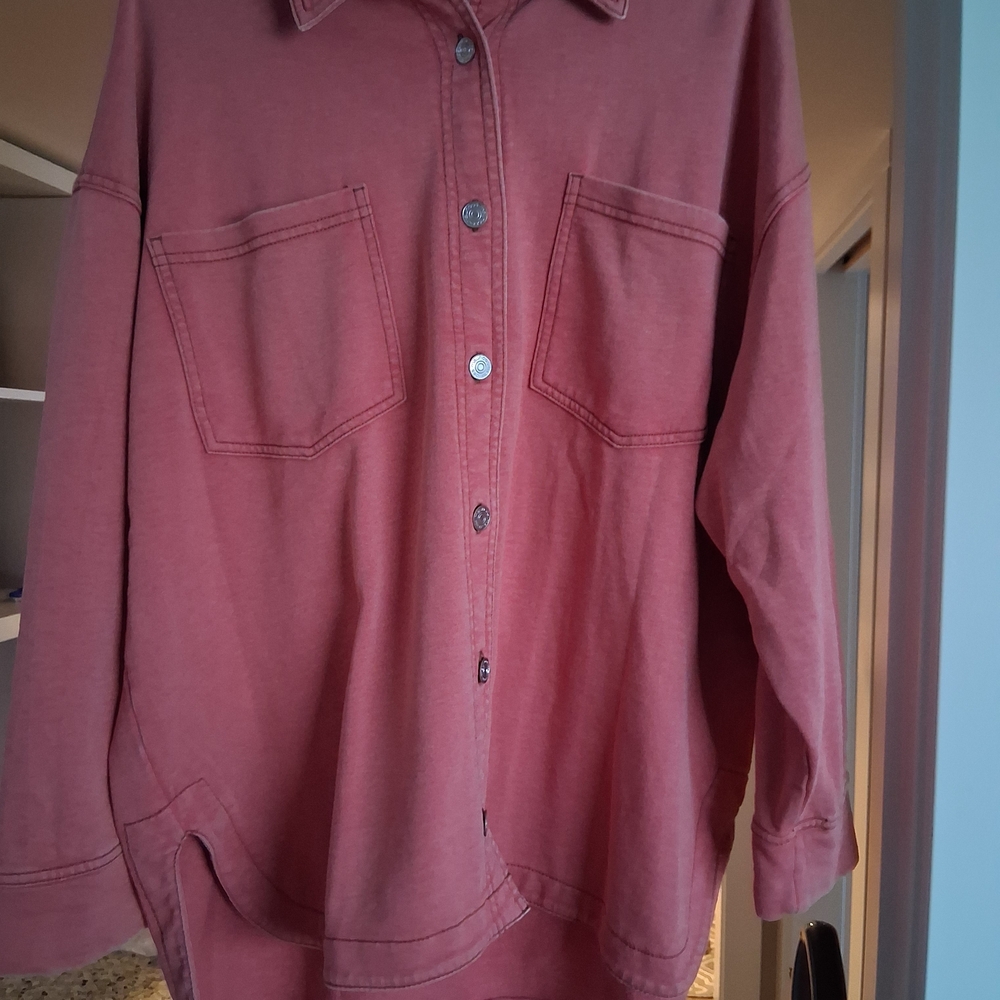 Maurices Button Down Long Sleeve Top